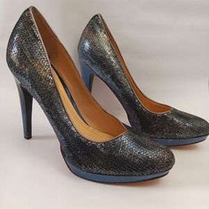 COLE HANN Mermaid Sequin Stiletto Heels